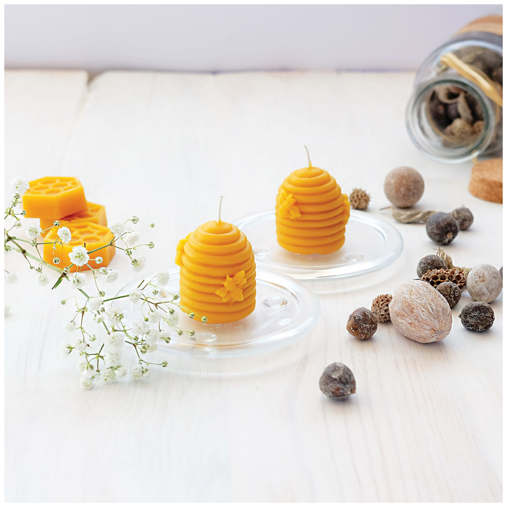 100% Pure Beeswax Swarms Candles