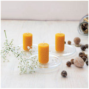 100% Pure Beeswax Wave Candles