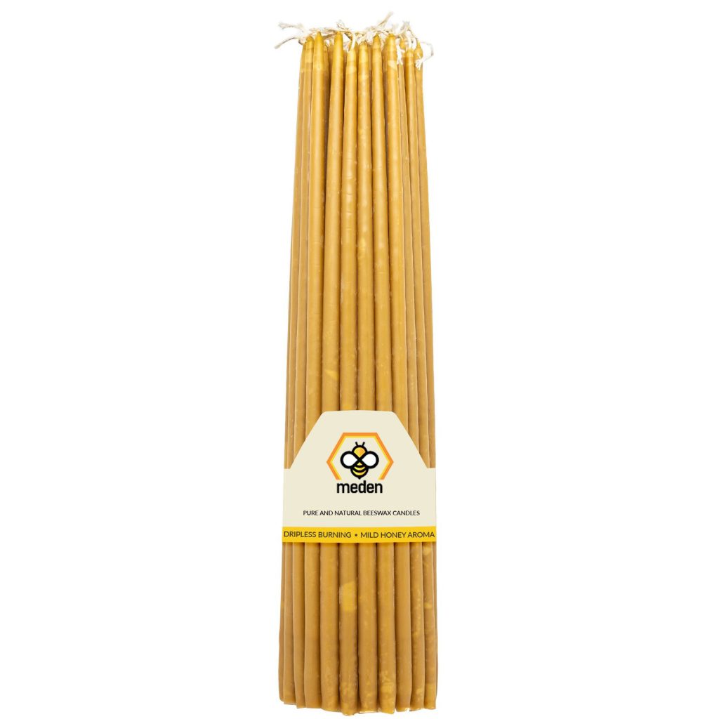Pure Beeswax Church Candles Meden Farm UK
