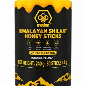 Pure Himalayan Shilajit Honey Sticks with Saffron & Ginseng